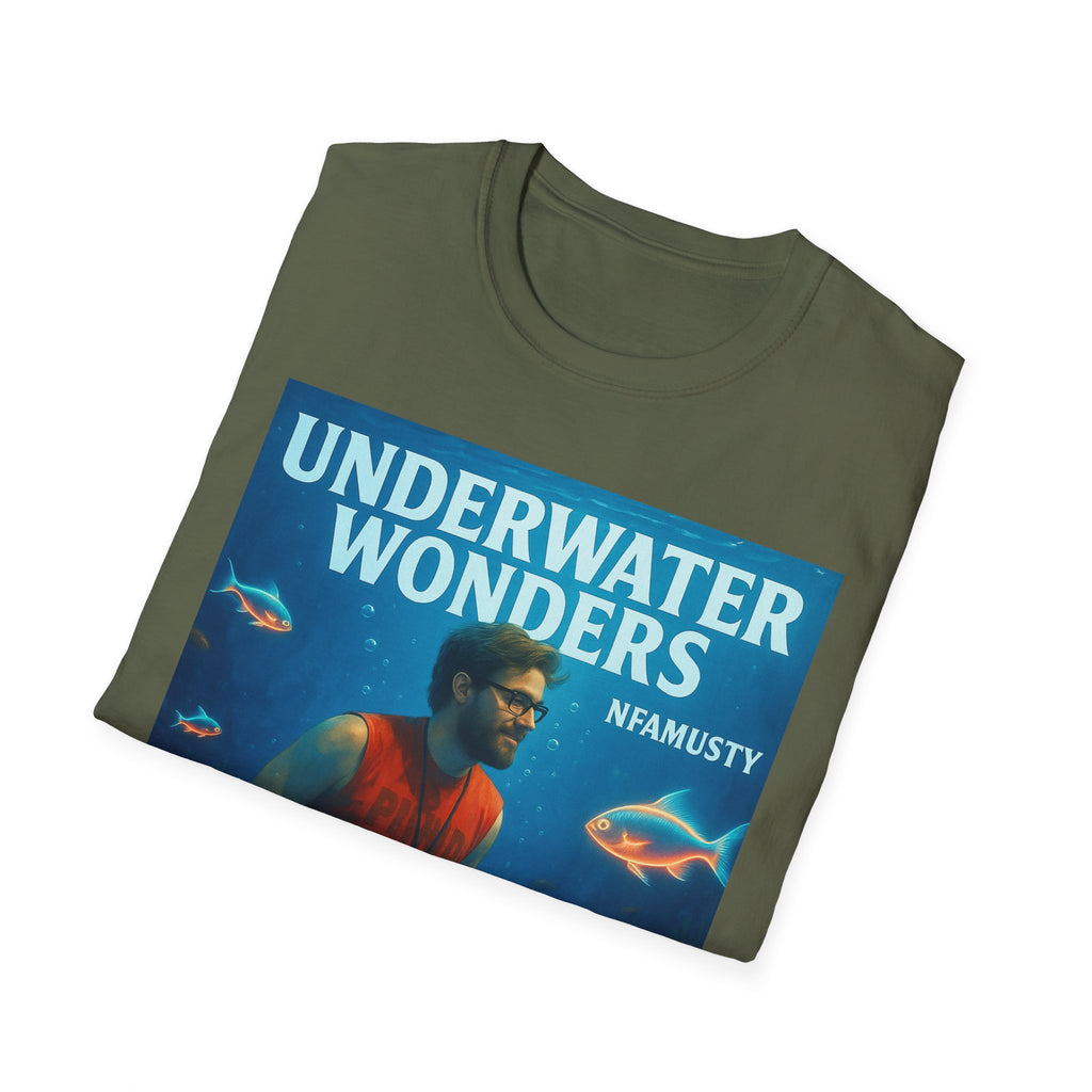Underwater Wonders T-Shirt — 'NFAMUSTY' Retro Ocean Graphic Tee