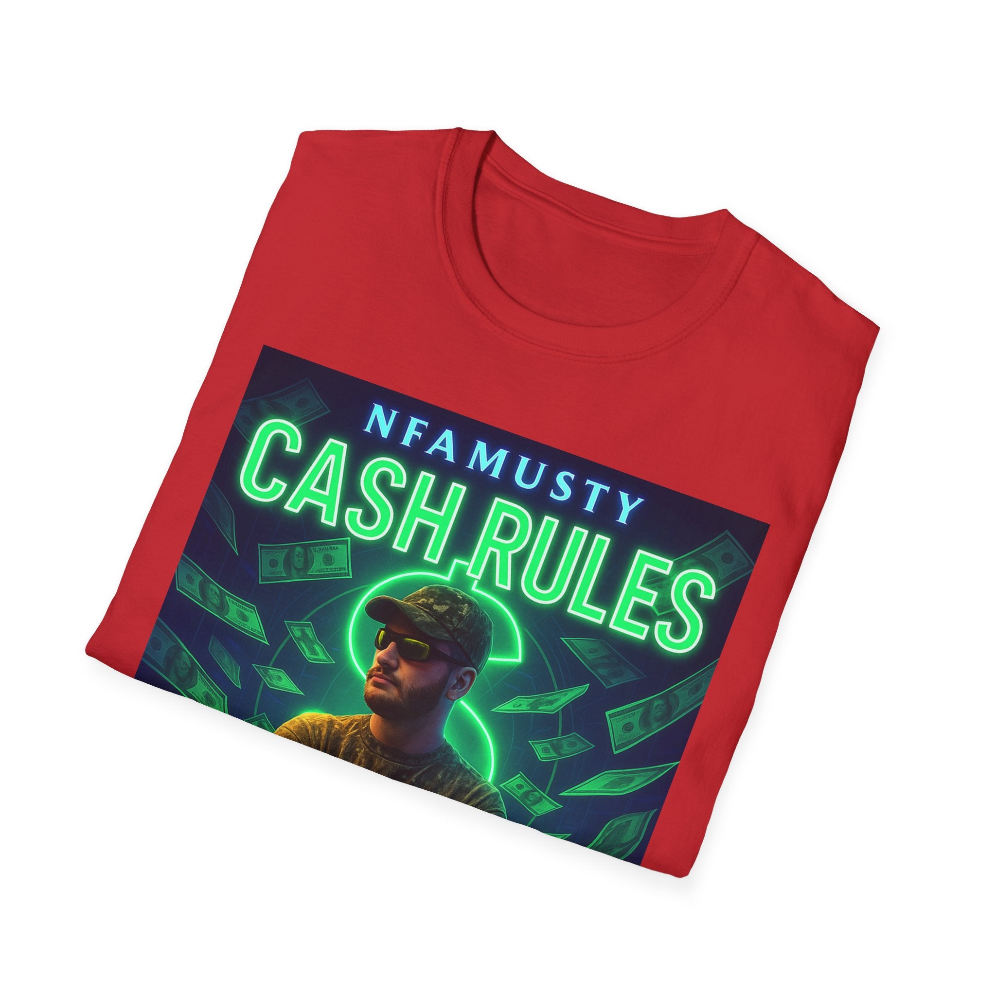 Cash Rules T‑Shirt — NFAMUSTY Music Graphic Tee