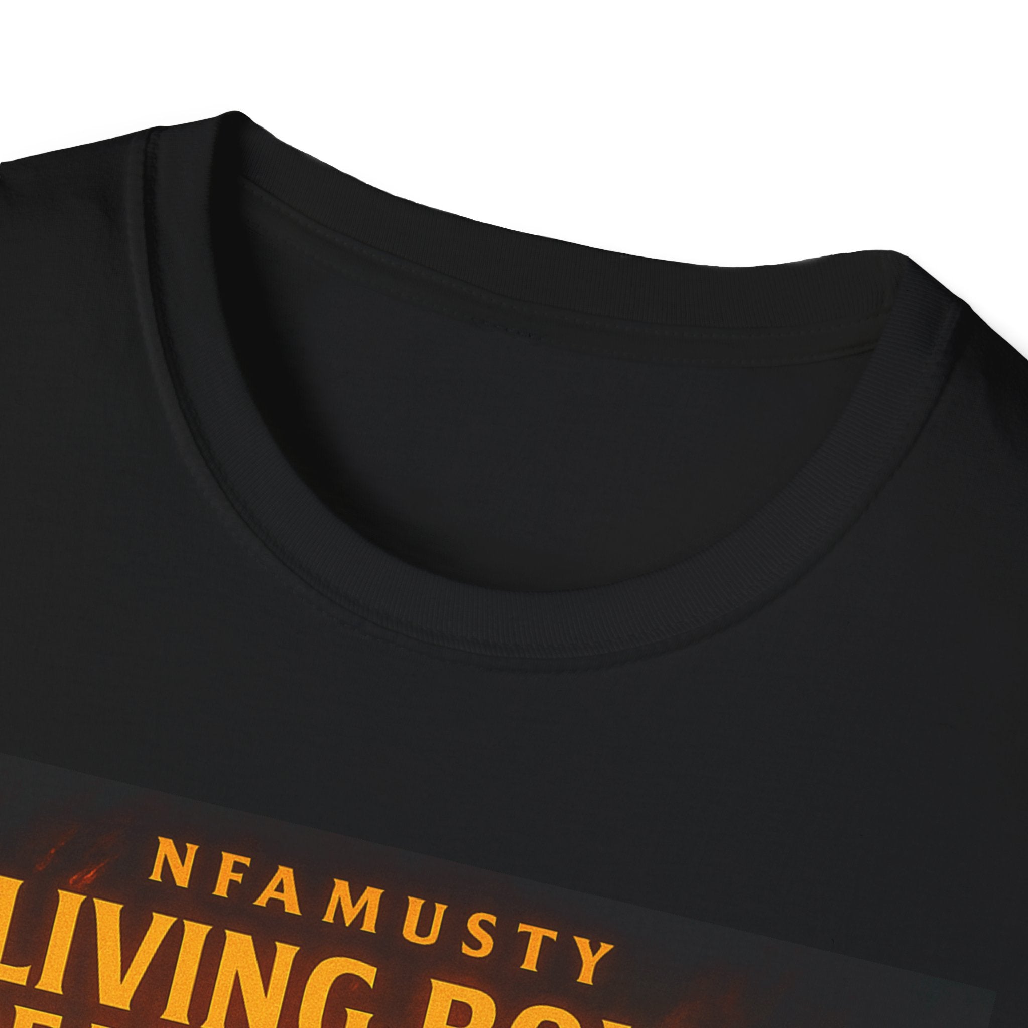 Music Promo T-Shirt — "Living Bold, Breaking Chains" Lion Design