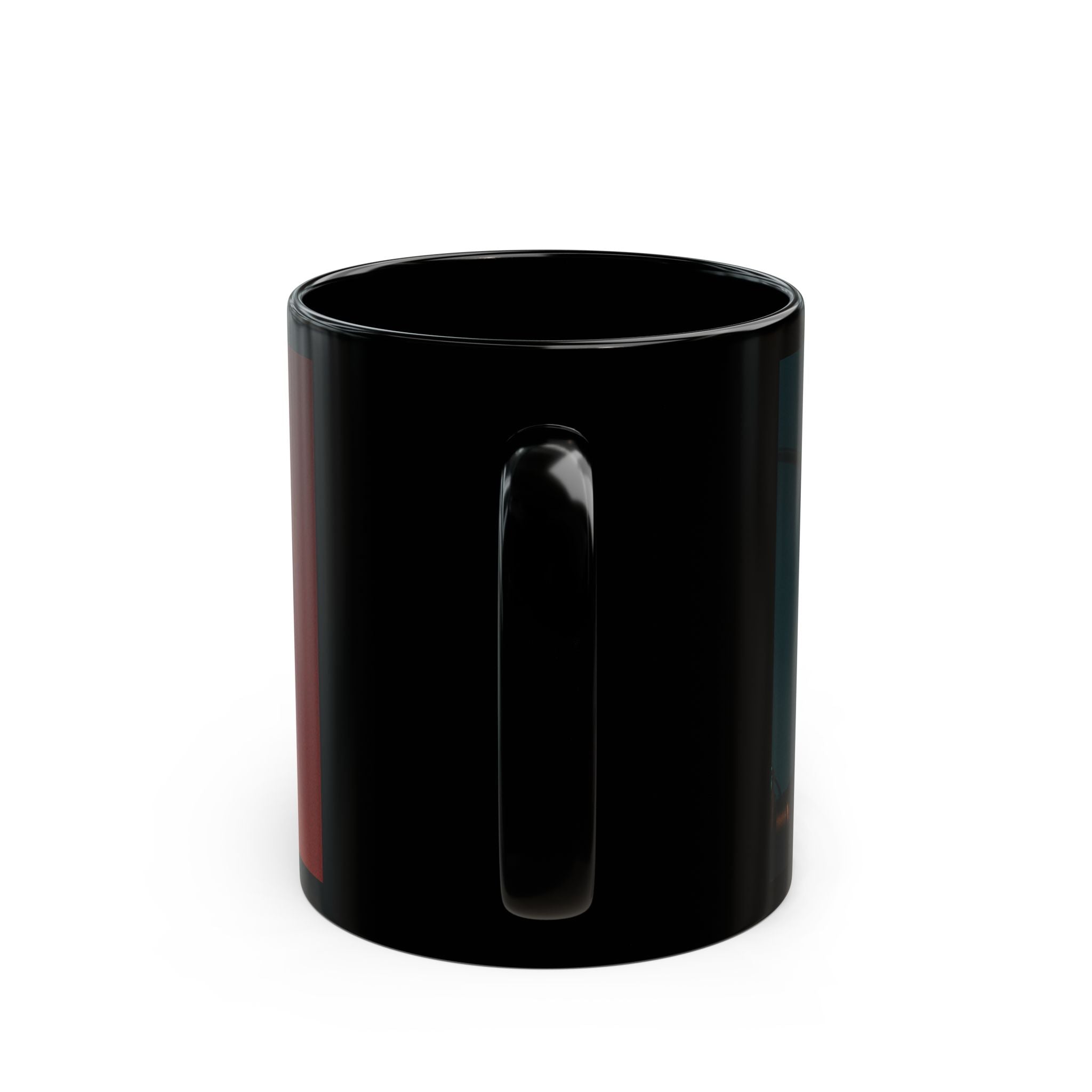Black Photo Portrait Mug — "IFAMUSTY" Graphic Coffee Cup (11oz & 15oz)