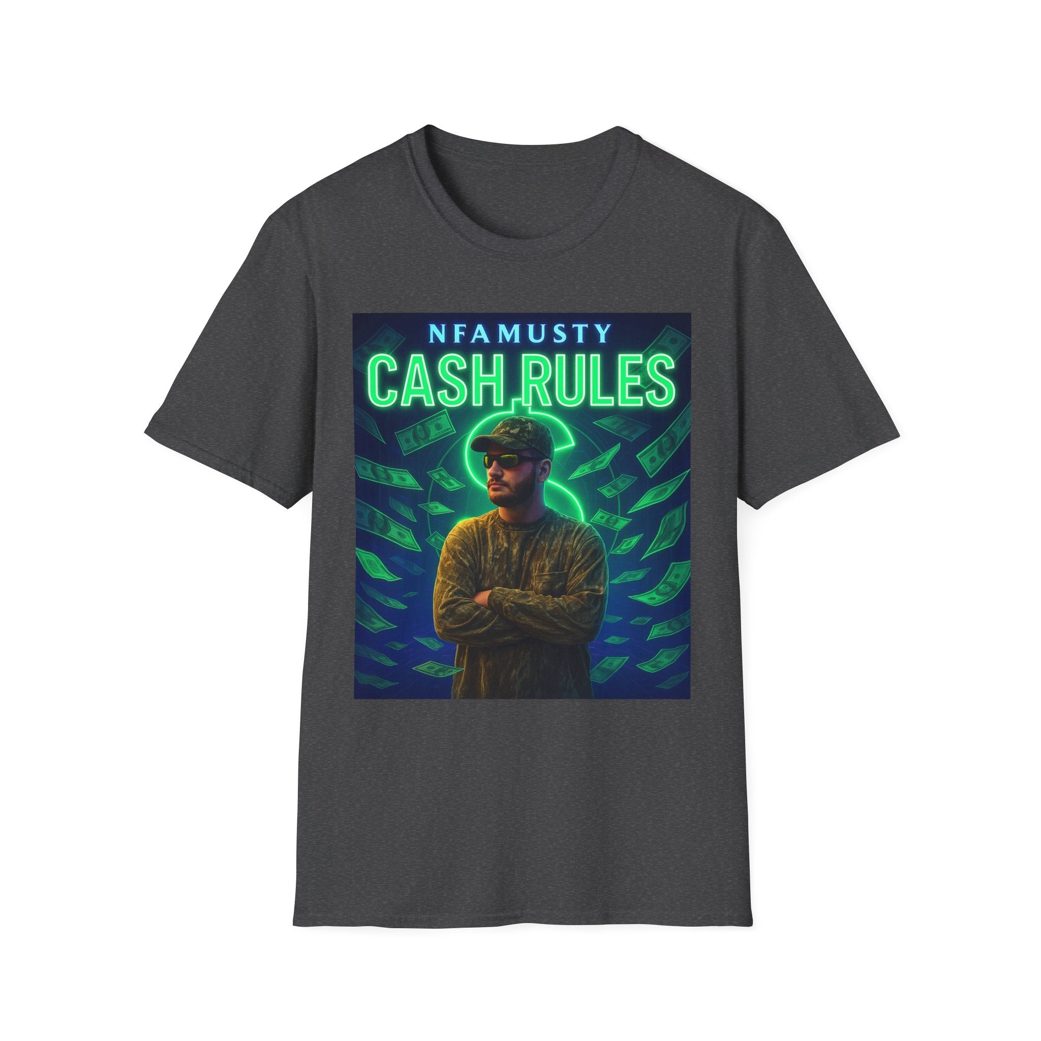 Cash Rules T‑Shirt — NFAMUSTY Music Graphic Tee