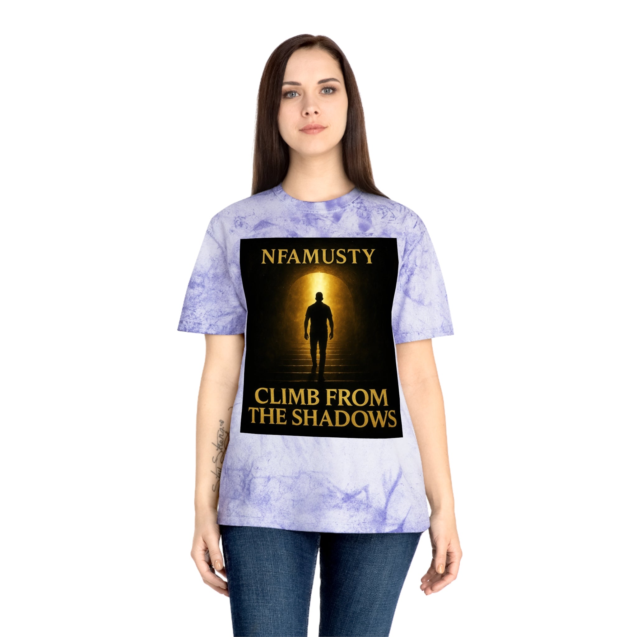 Music Artist Tee — "Climb From The Shadows" Graphic T-Shirt