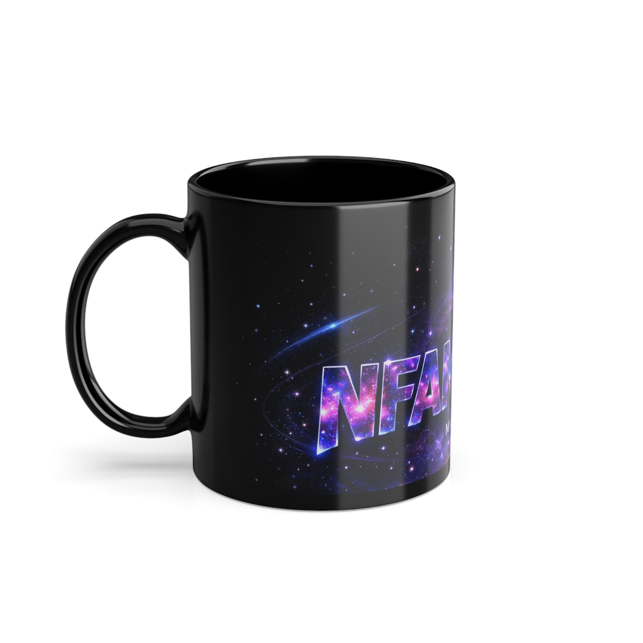 Galaxy Logo Coffee Mug — Black 11oz (FAMUSTA Music)
