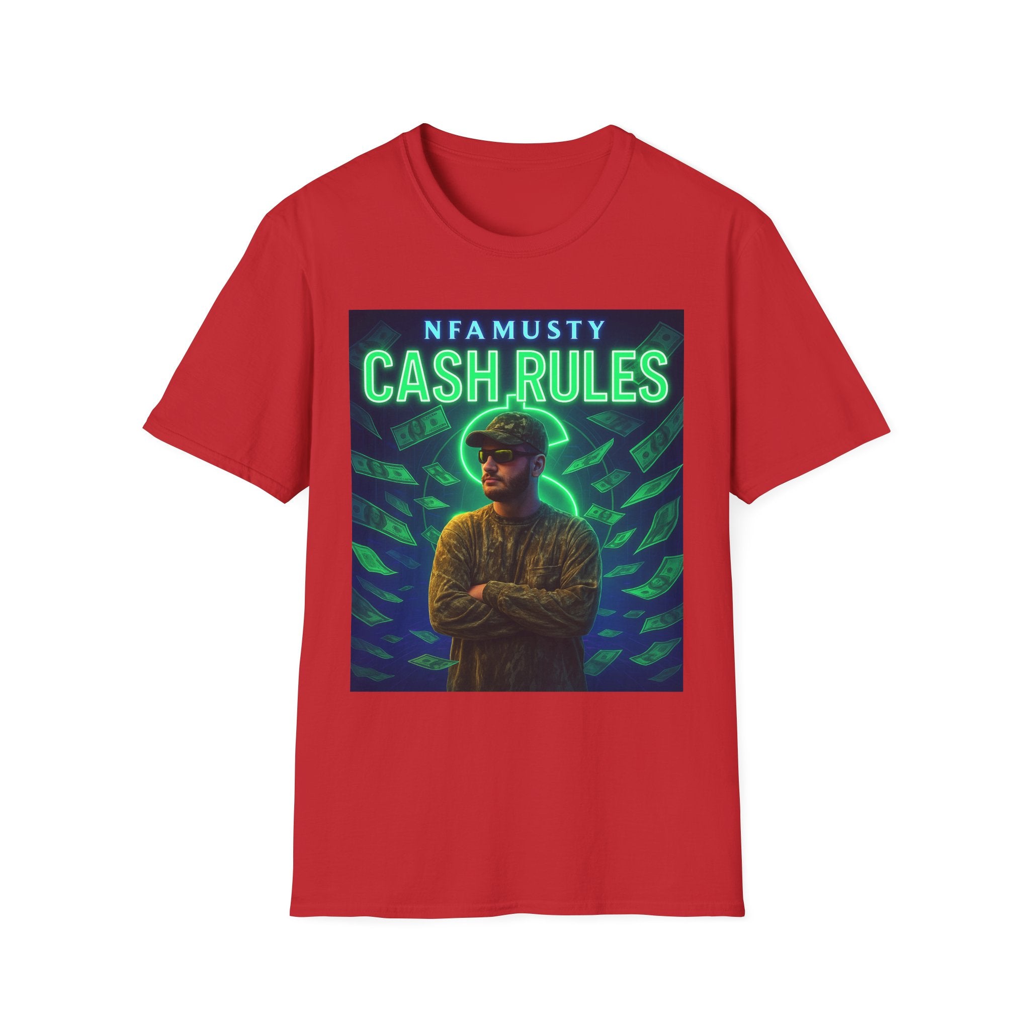 Cash Rules T‑Shirt — NFAMUSTY Music Graphic Tee