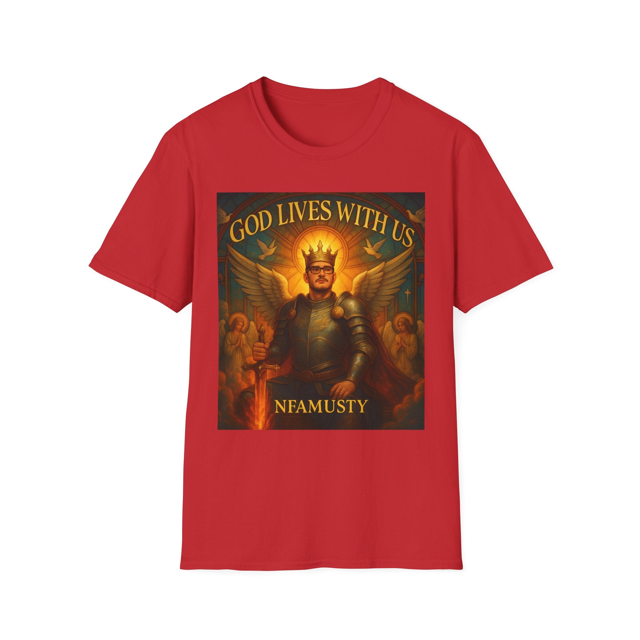 Nfamusty God Lives with us tee