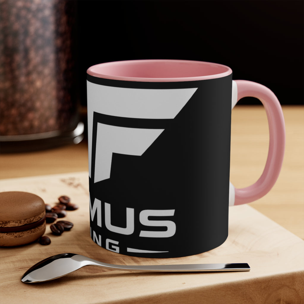 Accent Mug — NFAmusiC Gaming Logo Pink Interior & Handle