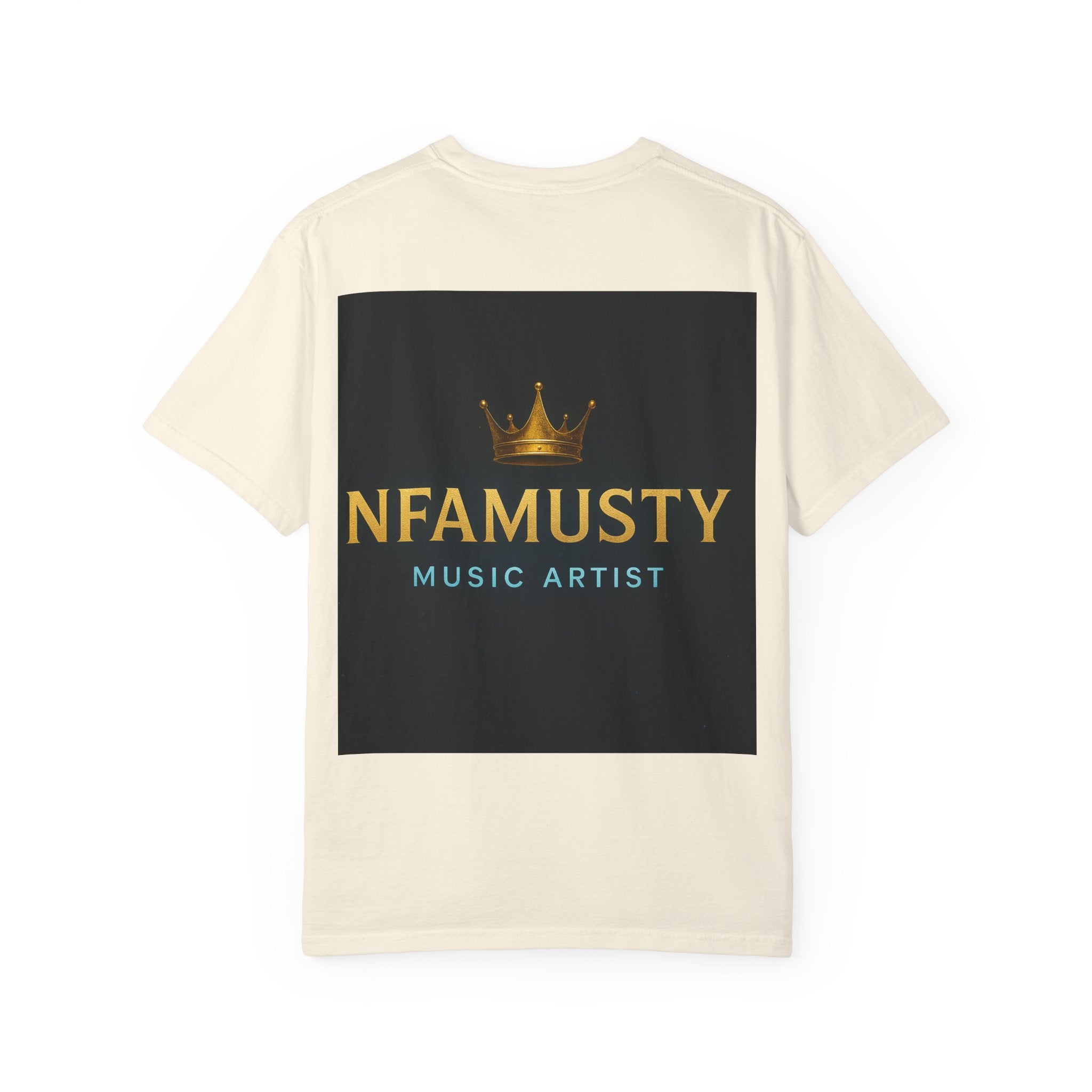 NFAMUSTY Music Artist T-Shirt — Portrait & Crown Graphic Tee