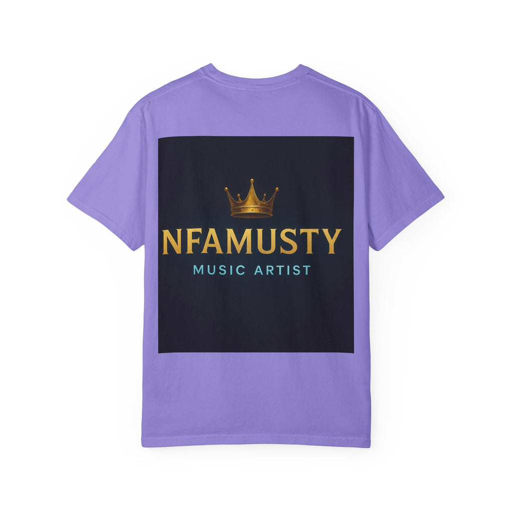 NFAMUSTY Music Artist T-Shirt — Portrait & Crown Graphic Tee