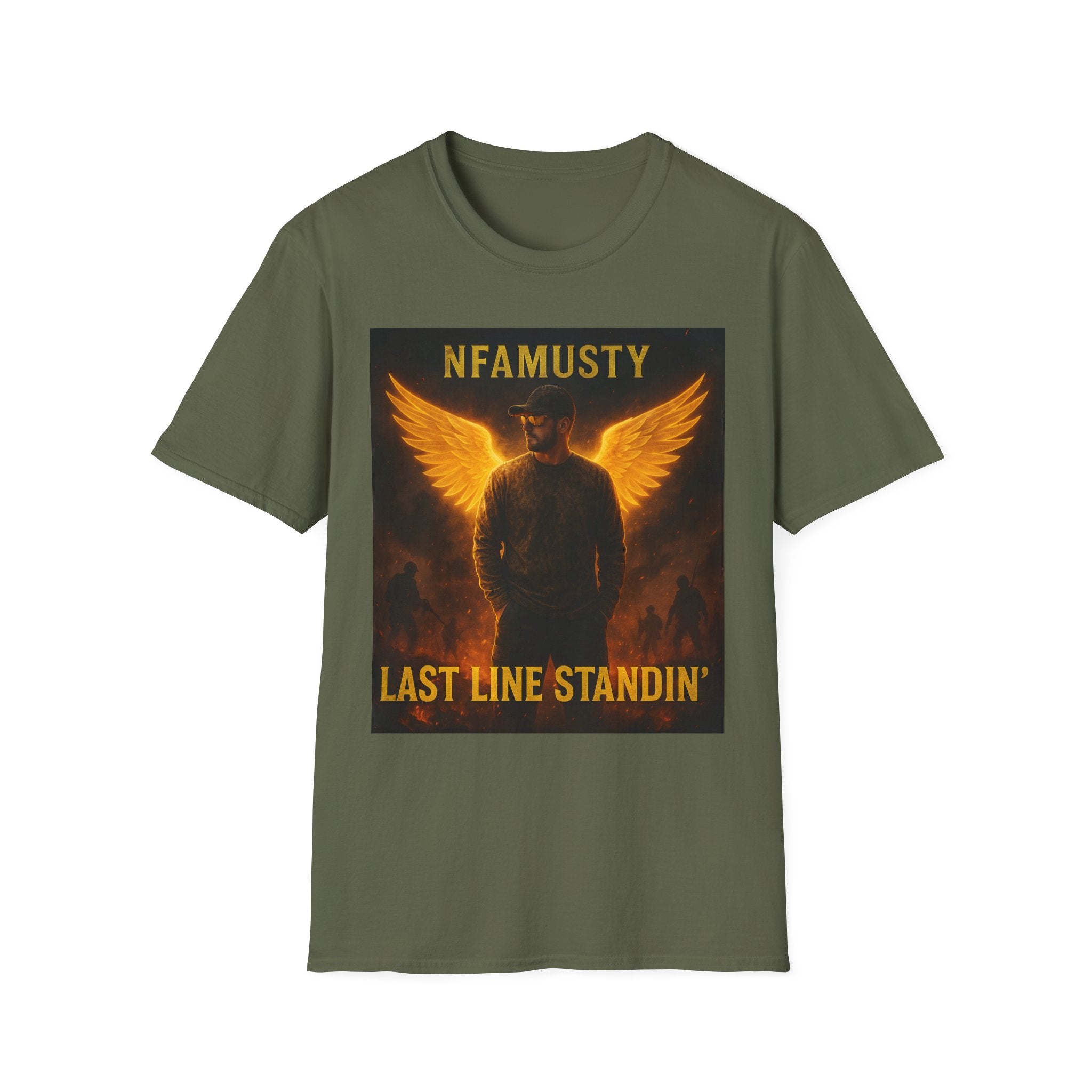 NFAMUSTY 'Last Line Standin' Graphic T-Shirt