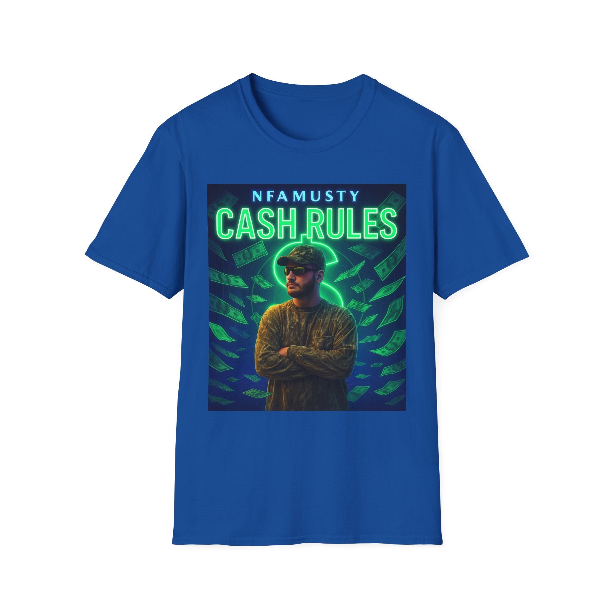 Cash Rules T‑Shirt — NFAMUSTY Music Graphic Tee