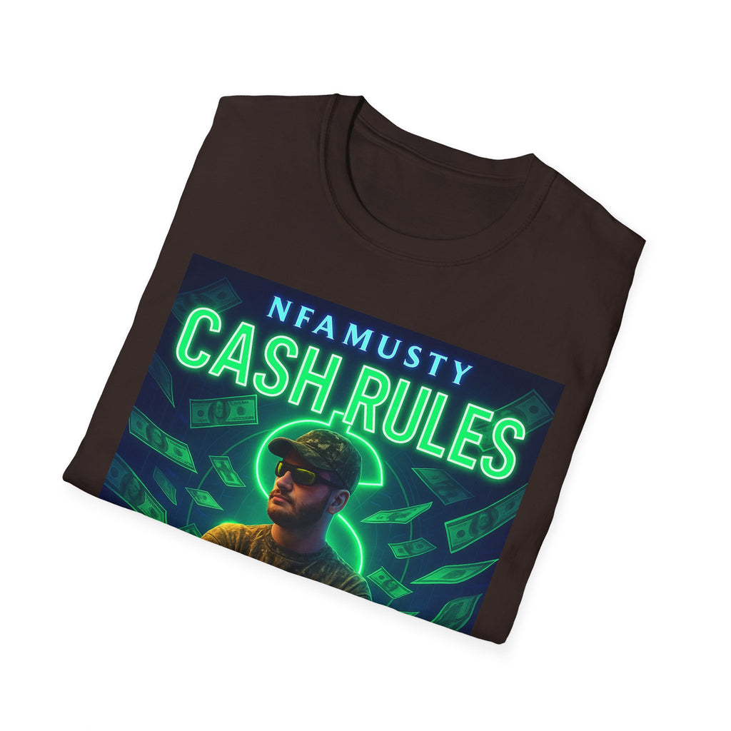 Cash Rules T‑Shirt — NFAMUSTY Music Graphic Tee