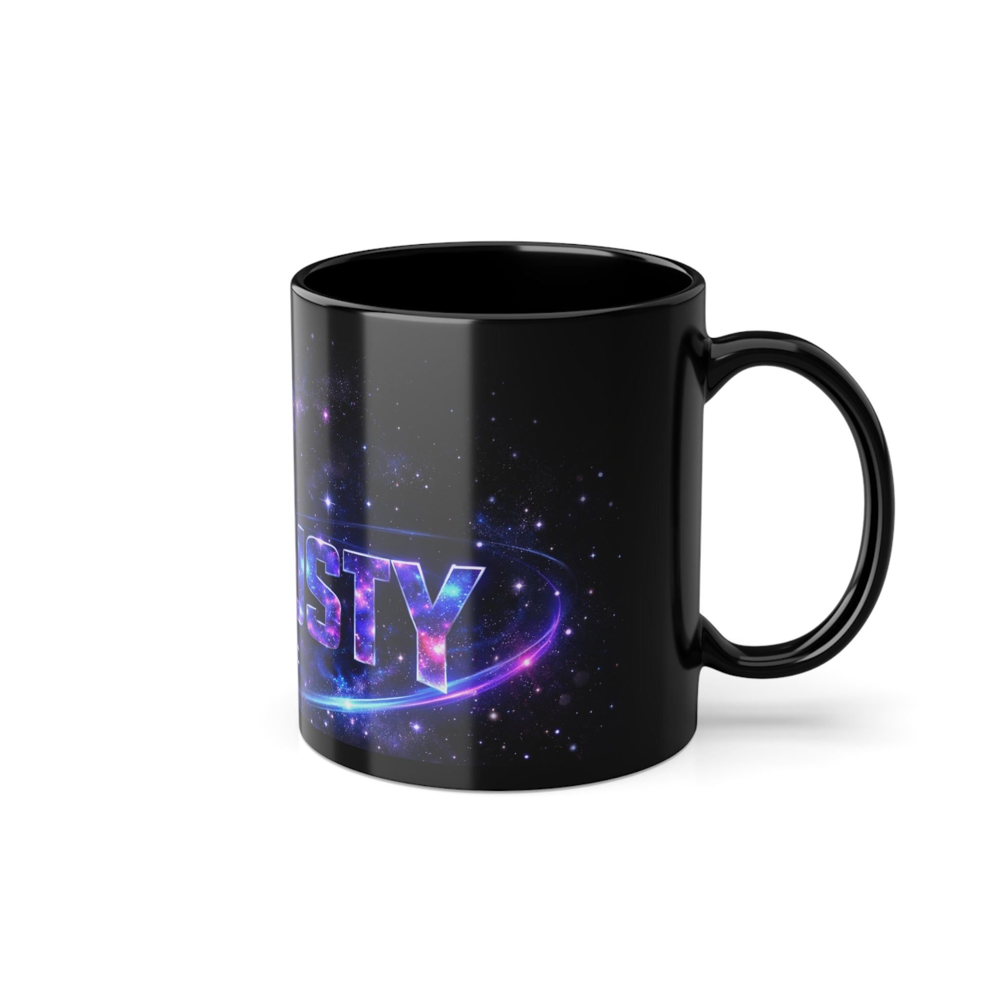 Galaxy Logo Coffee Mug — Black 11oz (FAMUSTA Music)