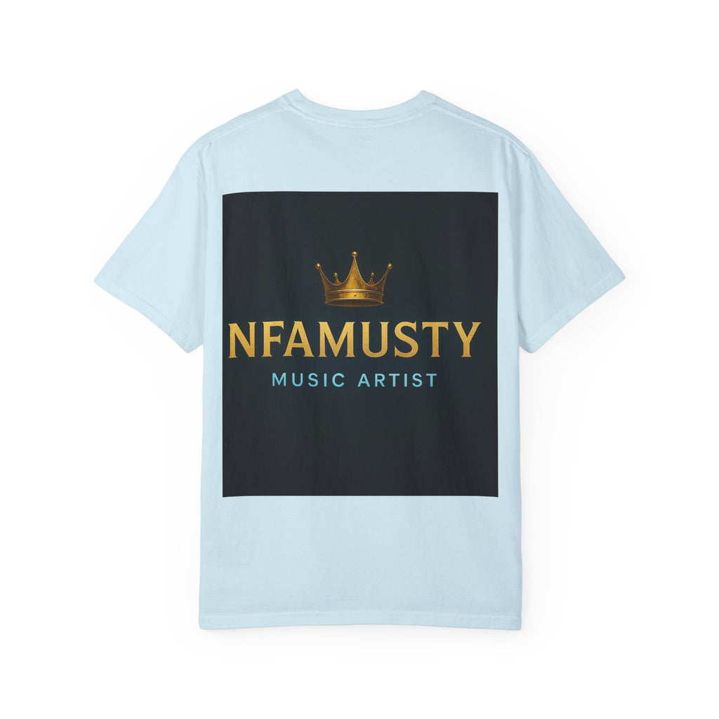 NFAMUSTY Music Artist T-Shirt — Portrait & Crown Graphic Tee