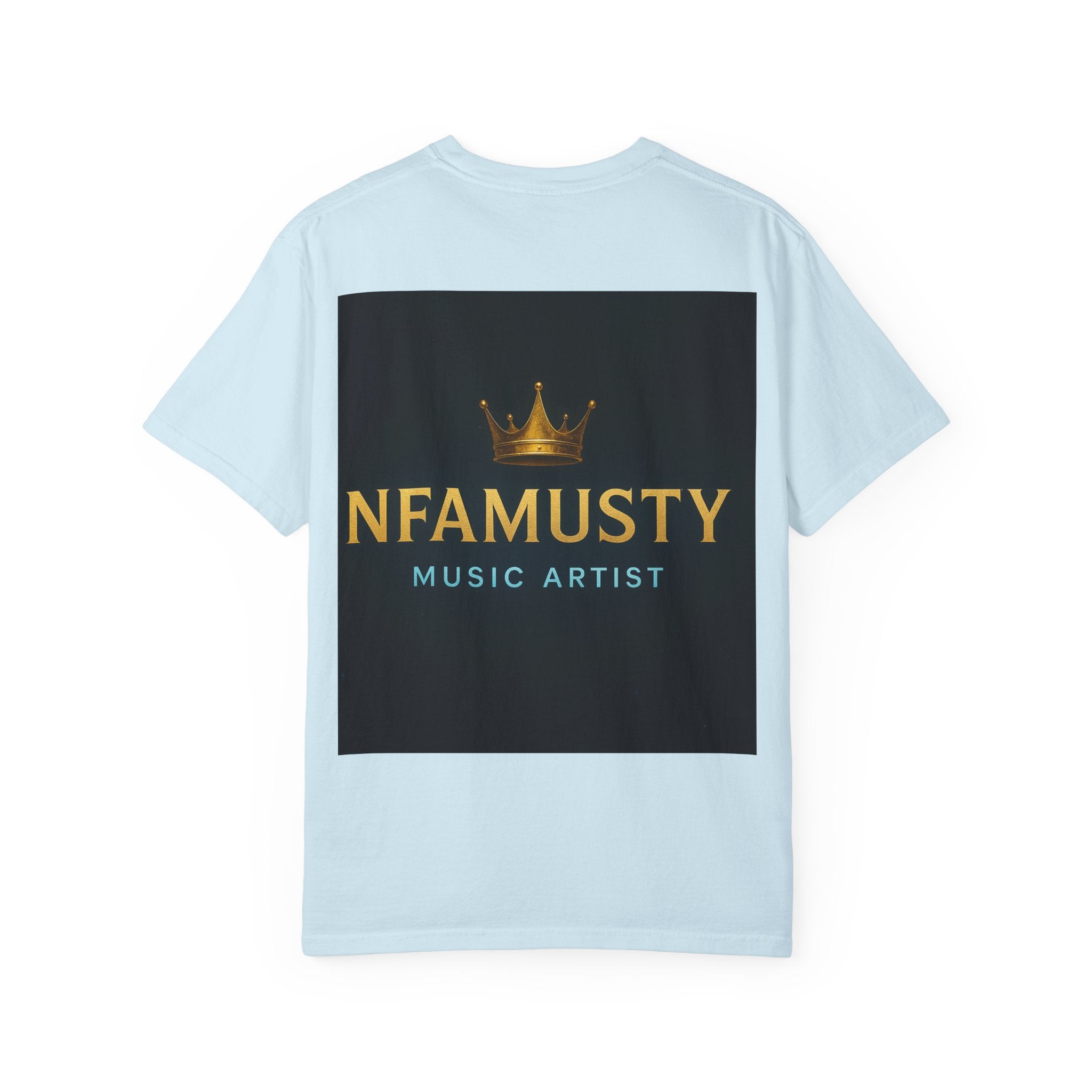 NFAMUSTY Music Artist T-Shirt — Portrait & Crown Graphic Tee