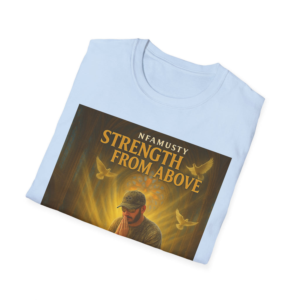 Strength From Above Prayer T‑Shirt — 'Namasty' Spiritual Graphic Tee