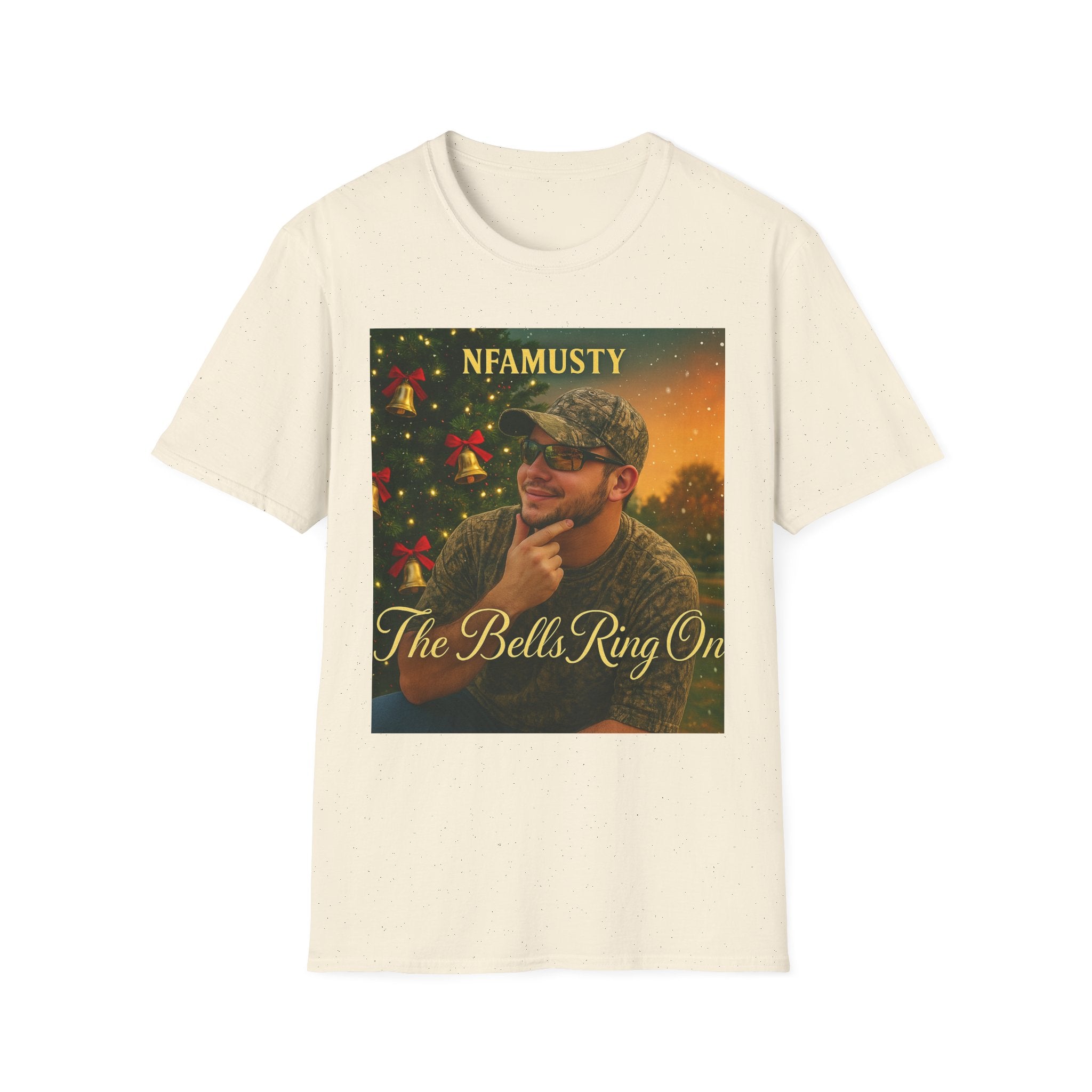 The Bells Ring On T-Shirt — NFAMUSTY Holiday Music Graphic Tee