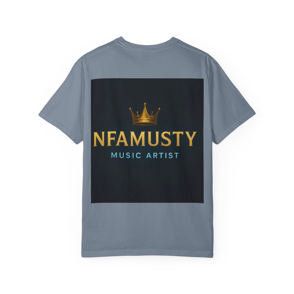 NFAMUSTY Music Artist T-Shirt — Portrait & Crown Graphic Tee