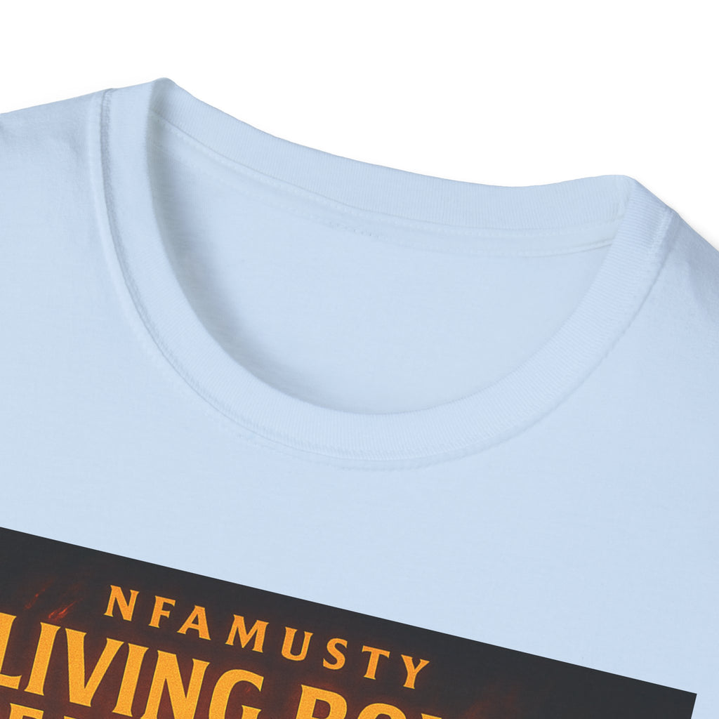 Music Promo T-Shirt — "Living Bold, Breaking Chains" Lion Design