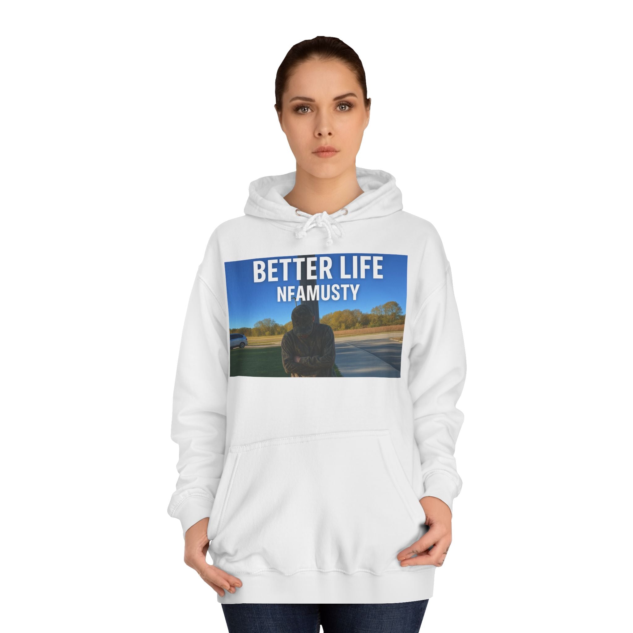 Hoodie "Better Life" — NFAMUSTY Music Artist Logo Pullover