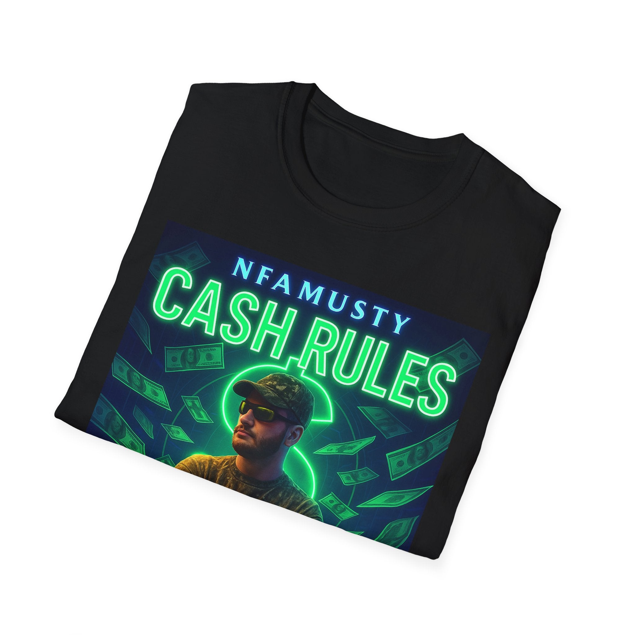 Cash Rules T‑Shirt — NFAMUSTY Music Graphic Tee
