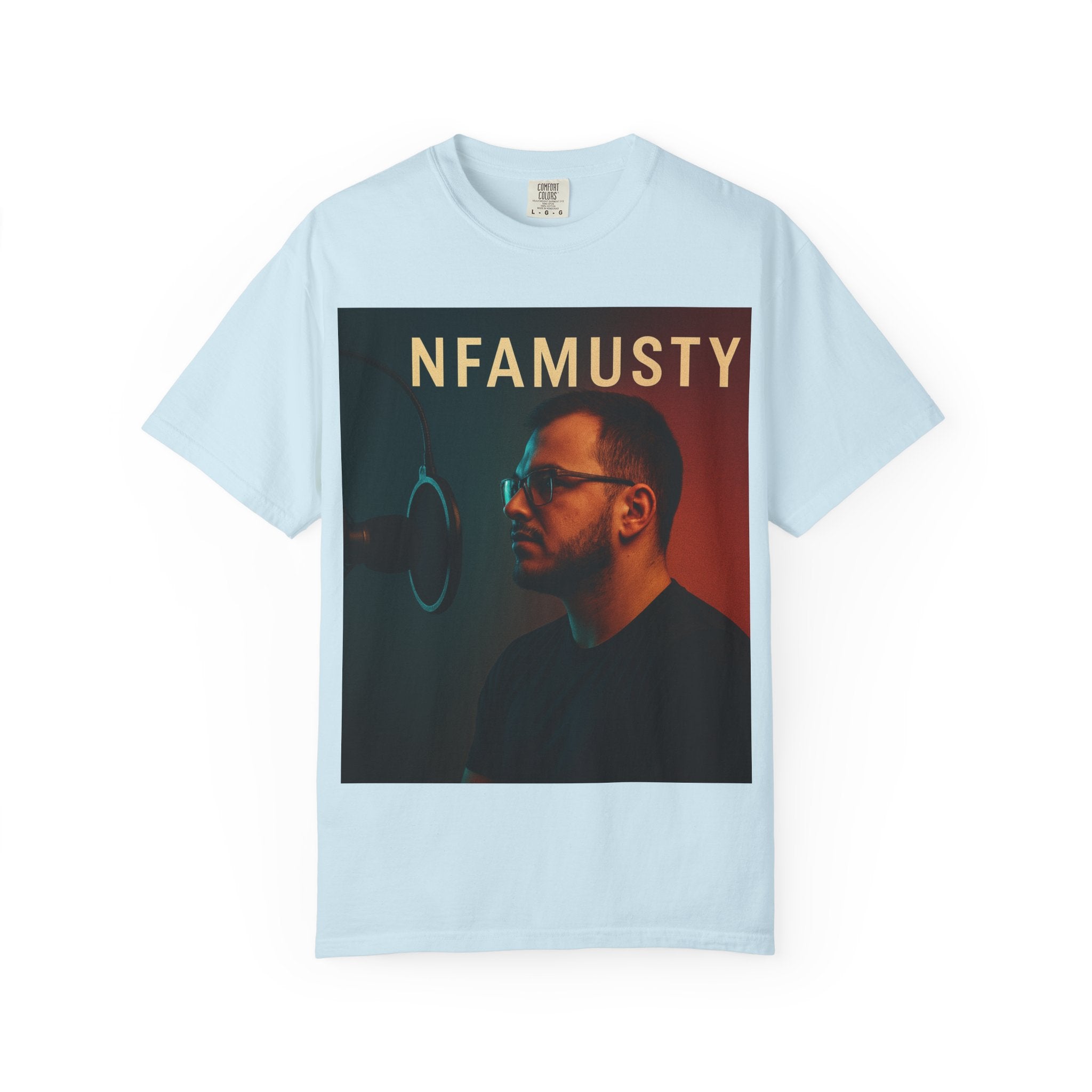 NFAMUSTY Music Artist T-Shirt — Portrait & Crown Graphic Tee