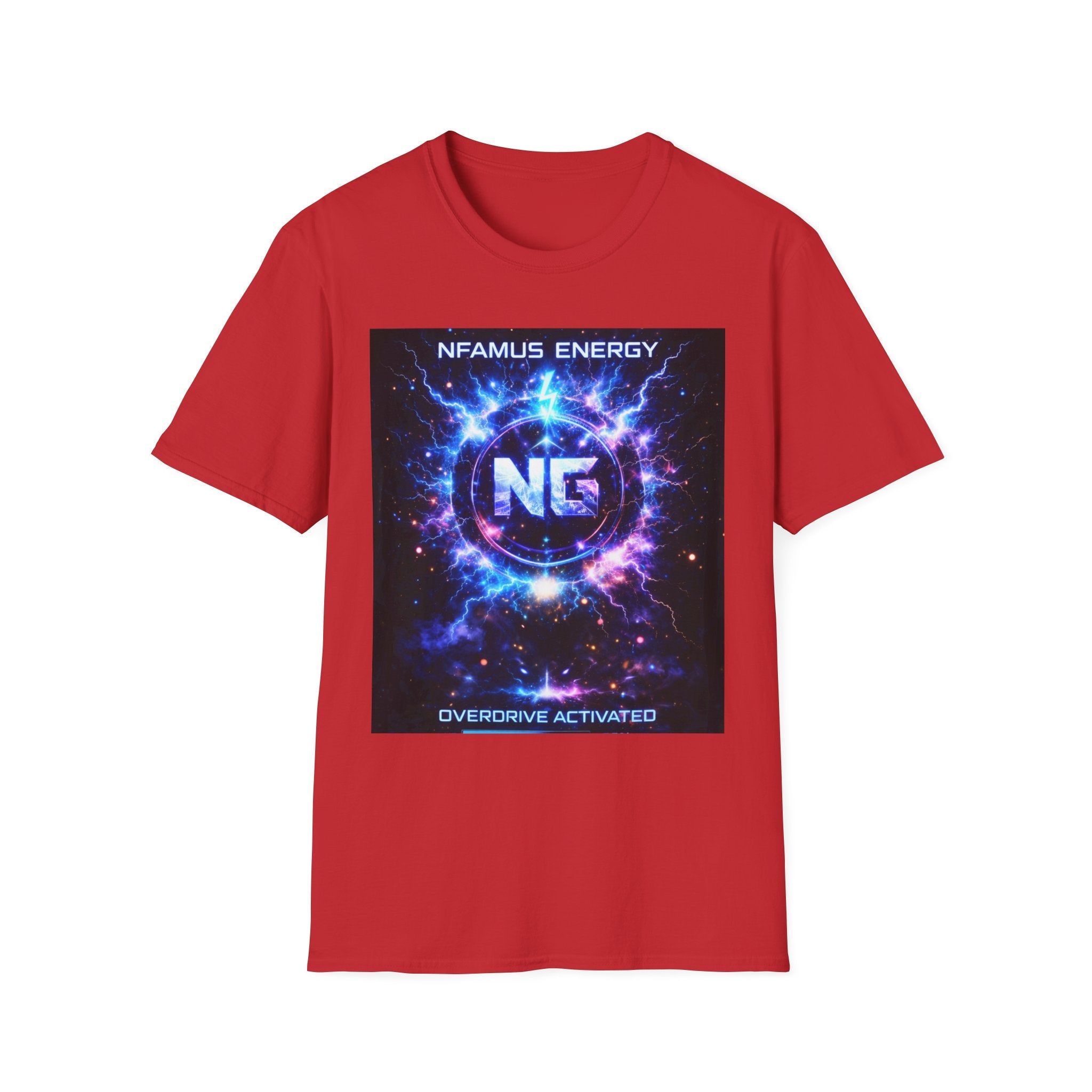 Gaming T-Shirt — "NFAMUS Energy: Overdrive Activated" Graphic Tee