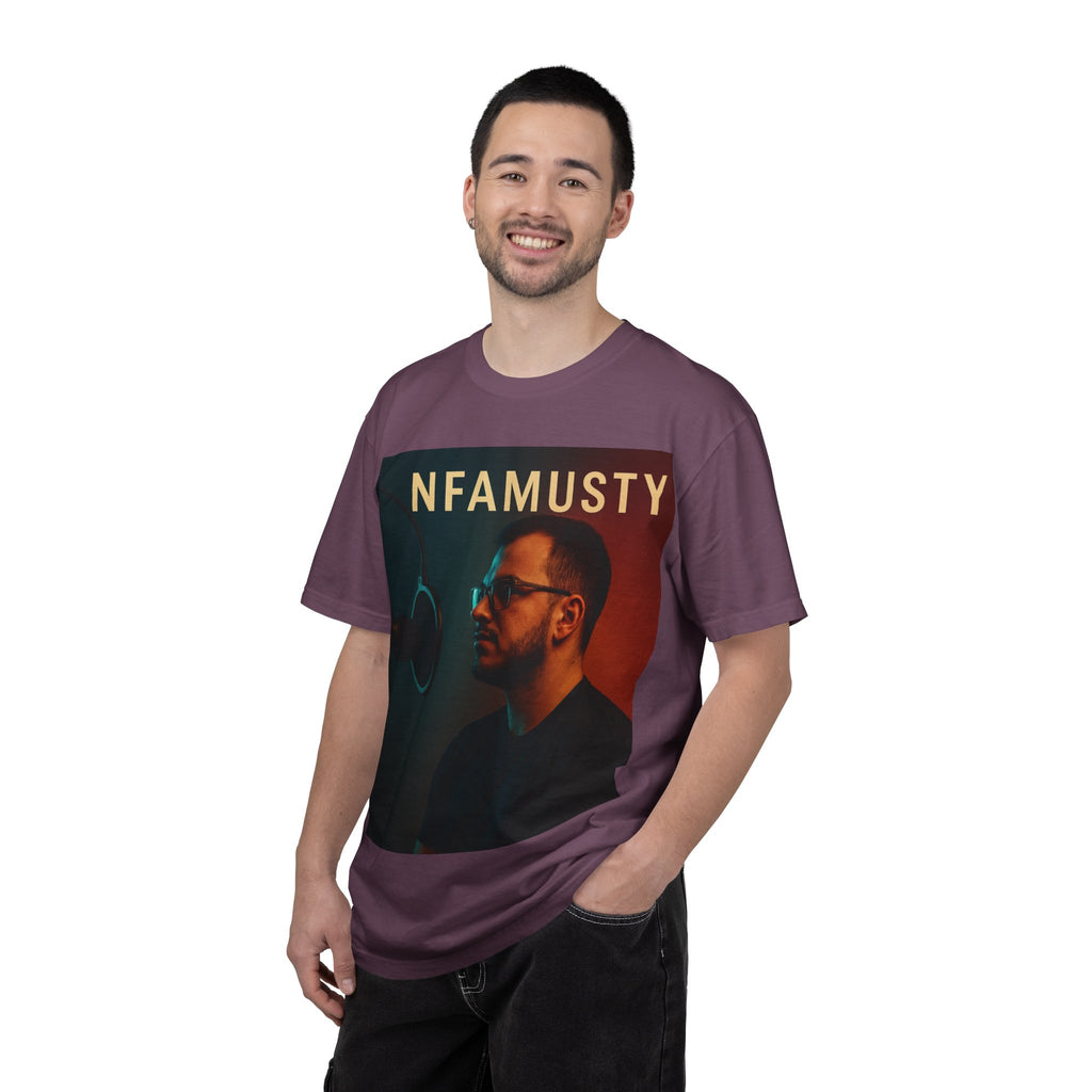 NFAMUSTY Music Artist T-Shirt — Portrait & Crown Graphic Tee