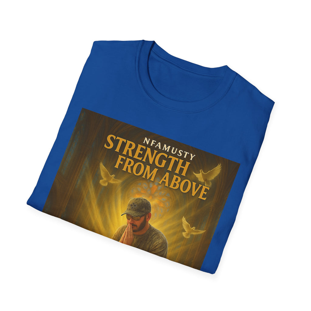 Strength From Above Prayer T‑Shirt — 'Namasty' Spiritual Graphic Tee
