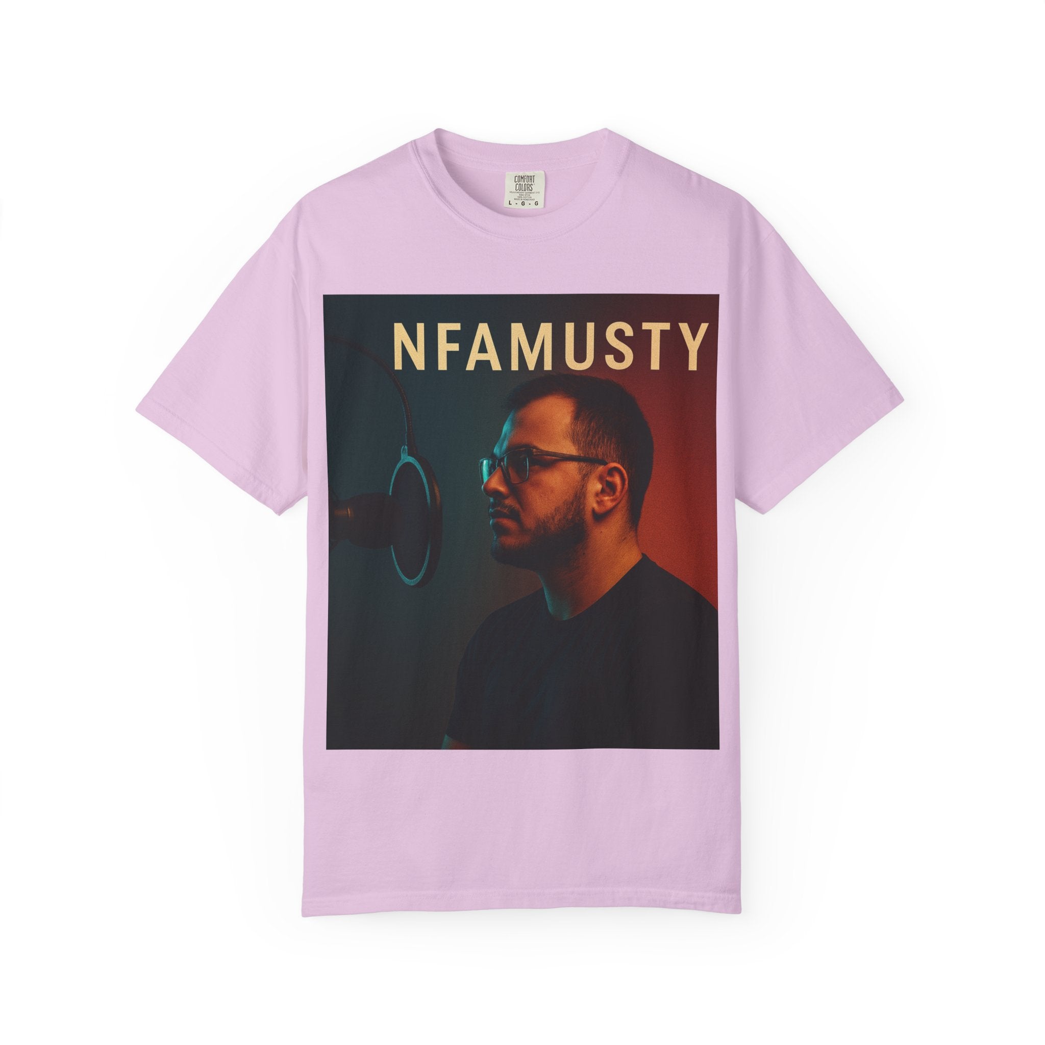 NFAMUSTY Music Artist T-Shirt — Portrait & Crown Graphic Tee