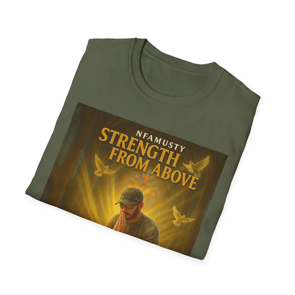 Strength From Above Prayer T‑Shirt — 'Namasty' Spiritual Graphic Tee