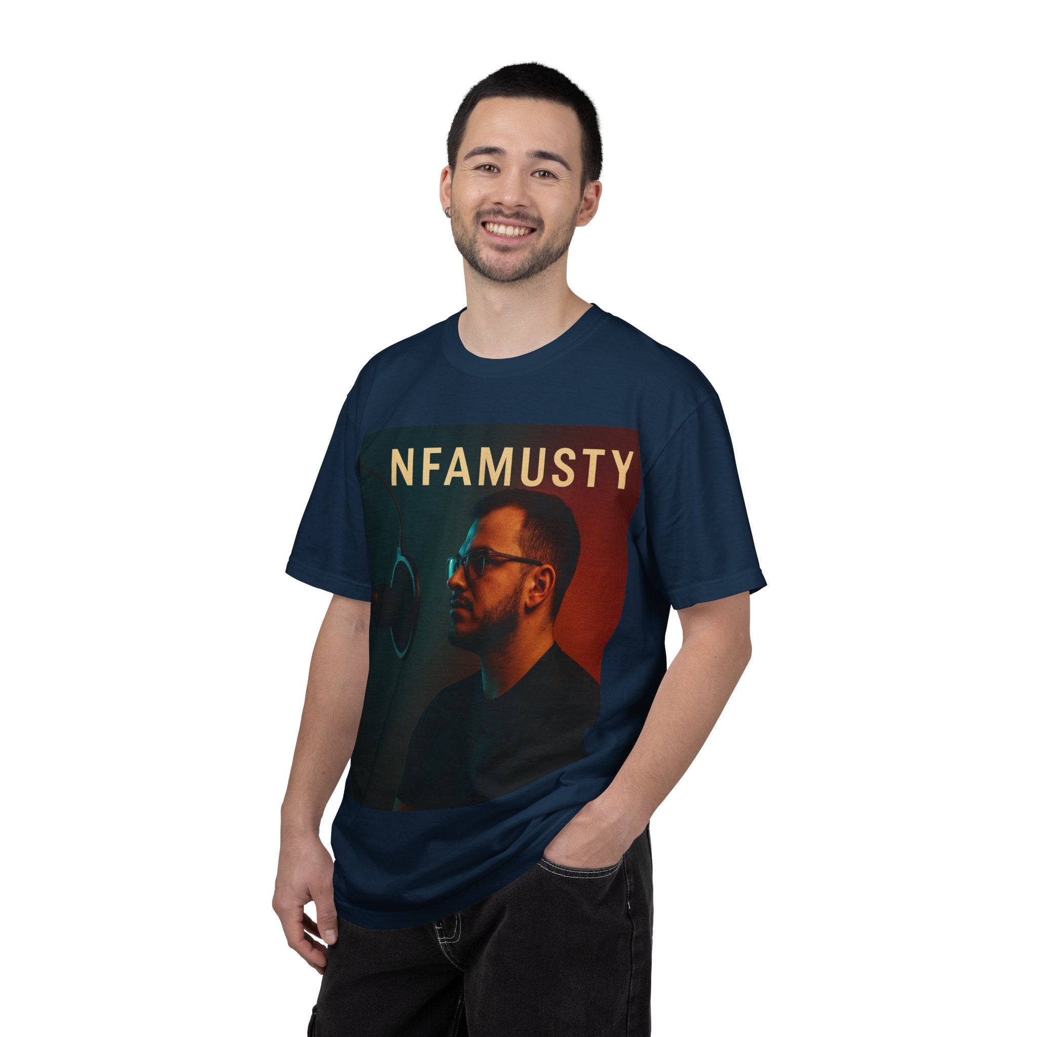 NFAMUSTY Music Artist T-Shirt — Portrait & Crown Graphic Tee