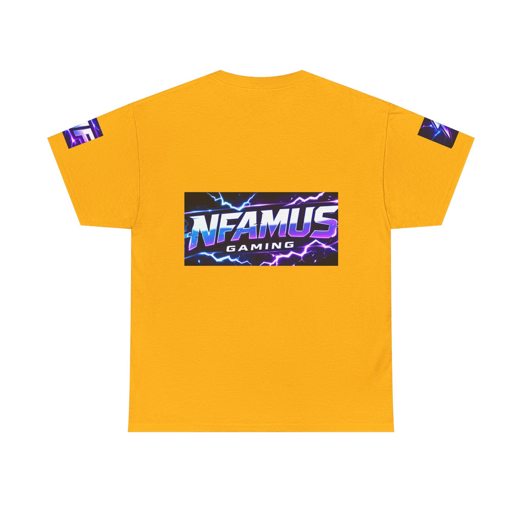 Gaming Tee — "Nfamus Mode Activated" Neon Controller Shirt