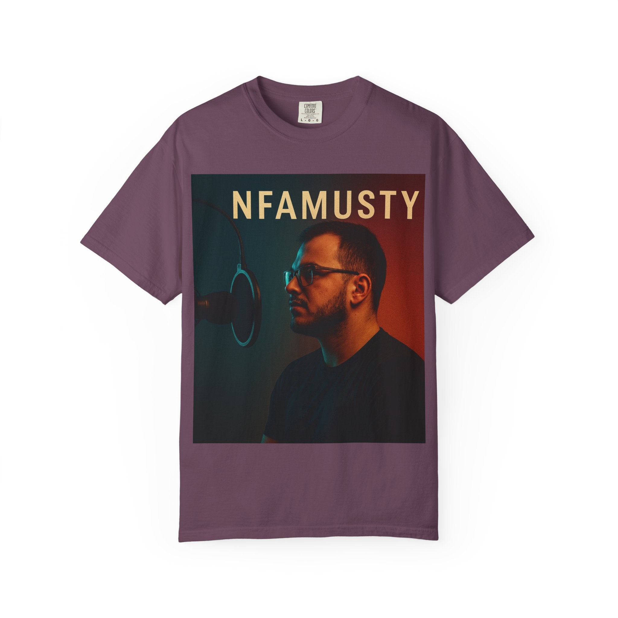 NFAMUSTY Music Artist T-Shirt — Portrait & Crown Graphic Tee