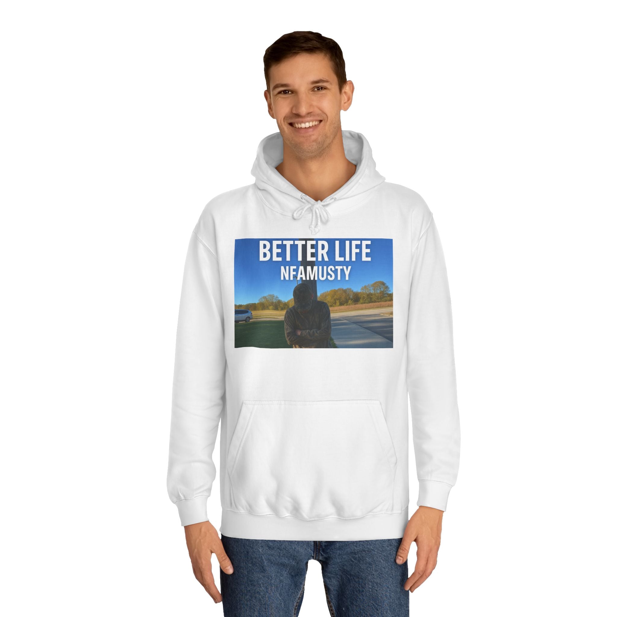 Hoodie "Better Life" — NFAMUSTY Music Artist Logo Pullover
