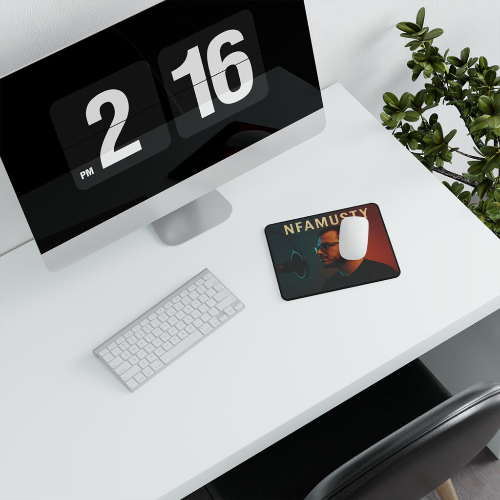 Gaming Mouse Pad — 'NFAMUSTY' Streamer Portrait Non‑Slip Desk Mat