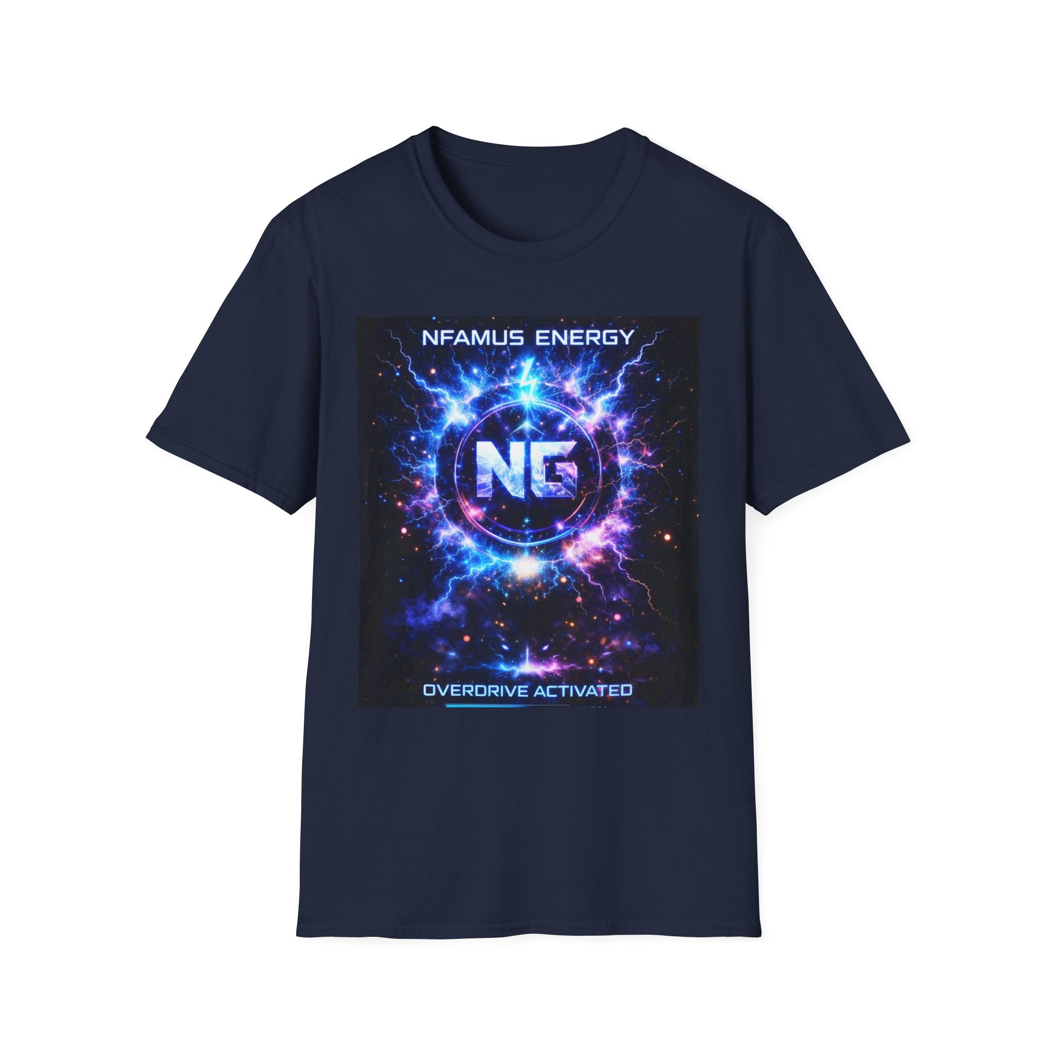 Gaming T-Shirt — "NFAMUS Energy: Overdrive Activated" Graphic Tee