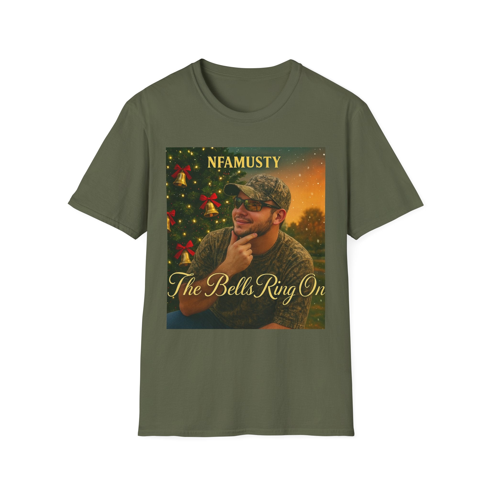 The Bells Ring On T-Shirt — NFAMUSTY Holiday Music Graphic Tee