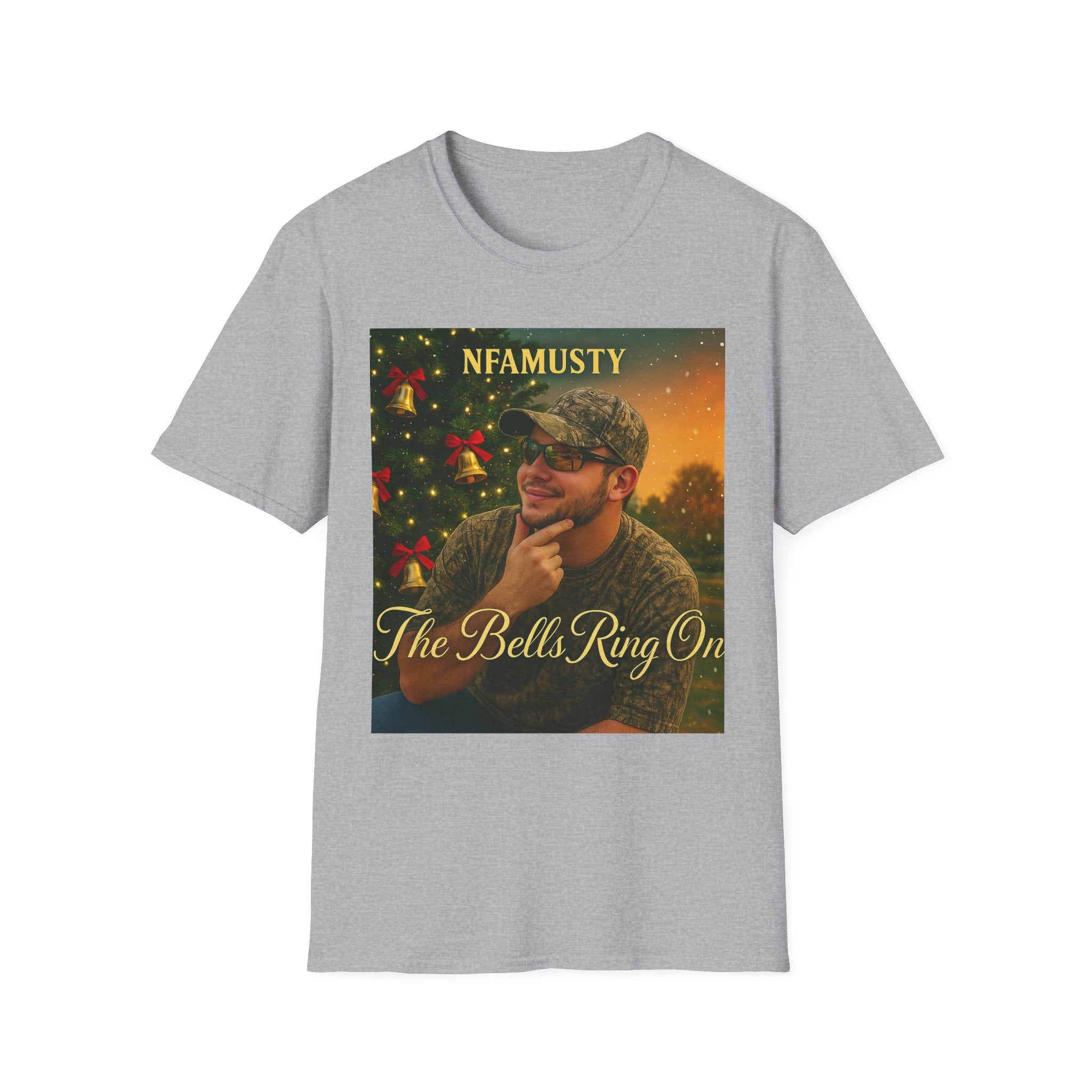 The Bells Ring On T-Shirt — NFAMUSTY Holiday Music Graphic Tee