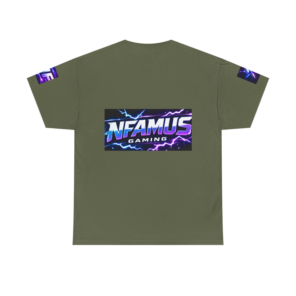 Gaming Tee — "Nfamus Mode Activated" Neon Controller Shirt