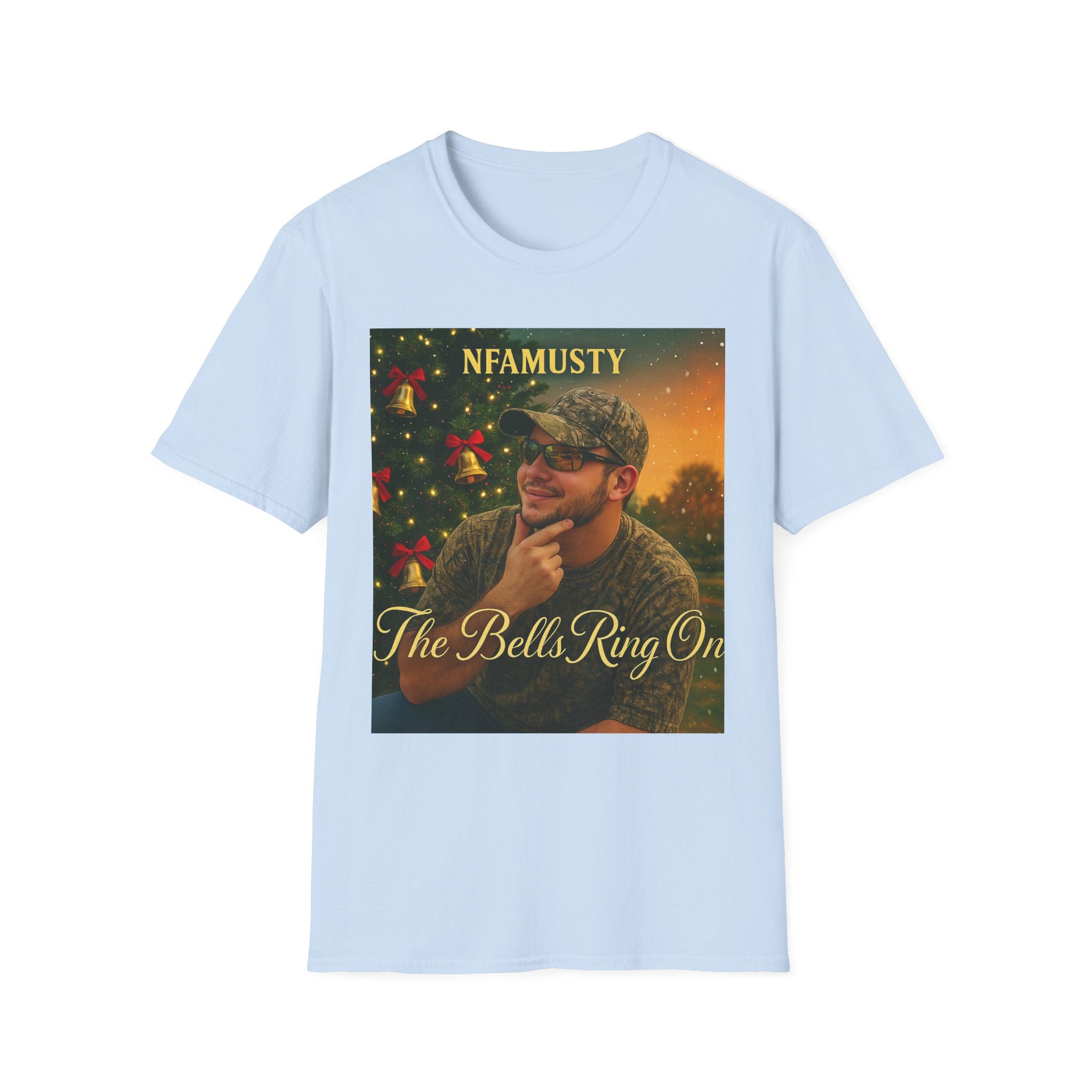 The Bells Ring On T-Shirt — NFAMUSTY Holiday Music Graphic Tee