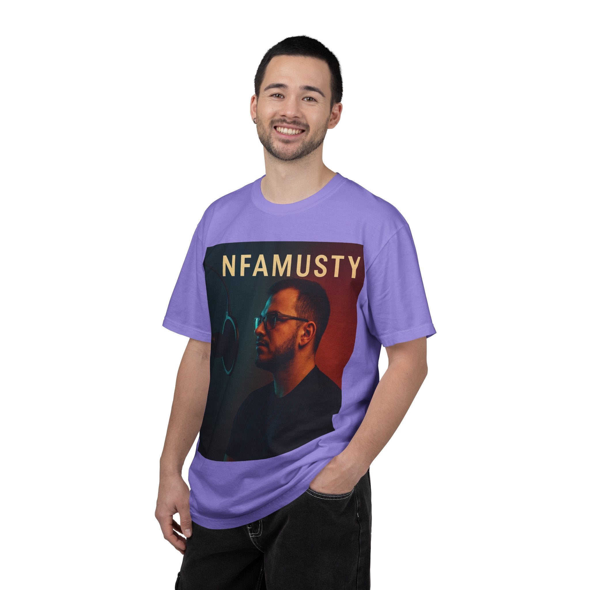 NFAMUSTY Music Artist T-Shirt — Portrait & Crown Graphic Tee