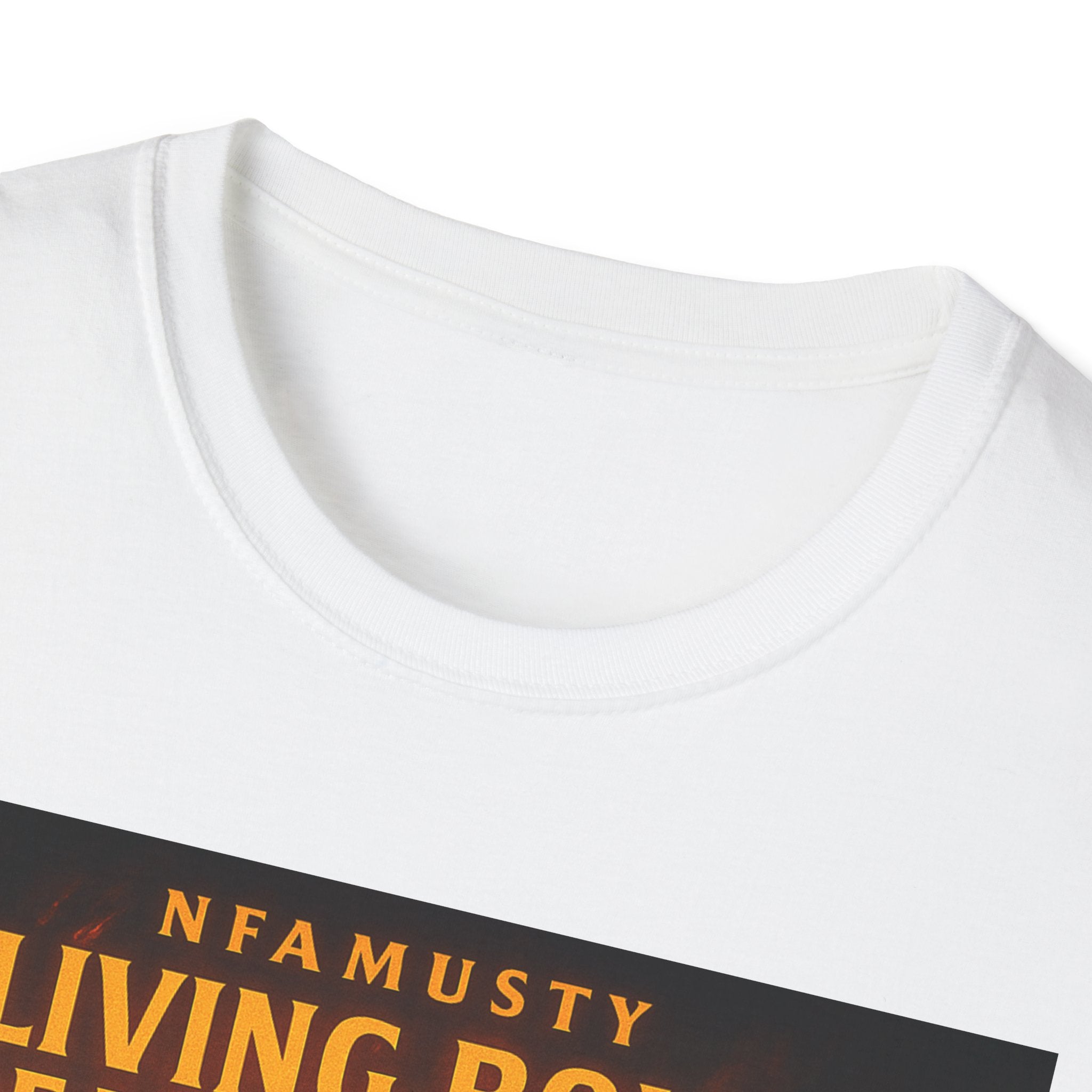 Music Promo T-Shirt — "Living Bold, Breaking Chains" Lion Design