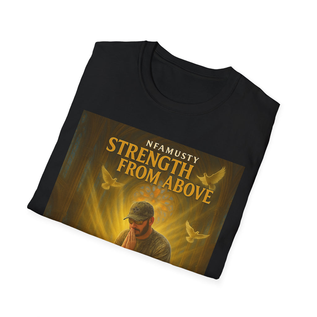 Strength From Above Prayer T‑Shirt — 'Namasty' Spiritual Graphic Tee