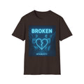 Broken Heart Music Tee — NFAMUSTY Neon Graphic T-Shirt