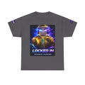 Gaming T-Shirt — "Locked In" NFAMUS Gaming Tee with Neon Game Zone Design