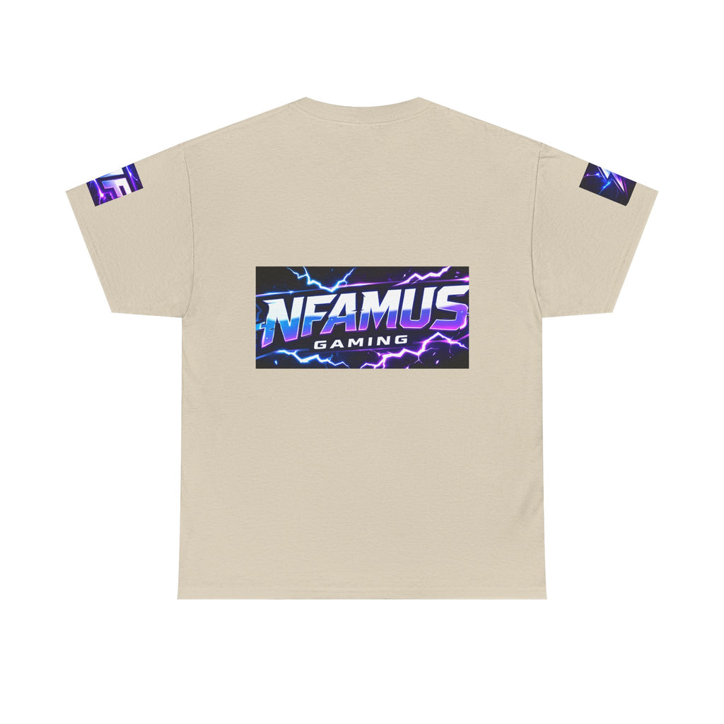 Gaming Tee — "Nfamus Mode Activated" Neon Controller Shirt