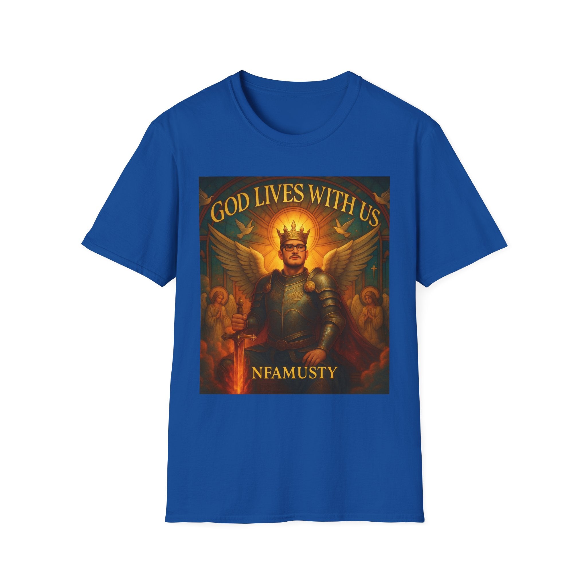 Nfamusty God Lives with us tee