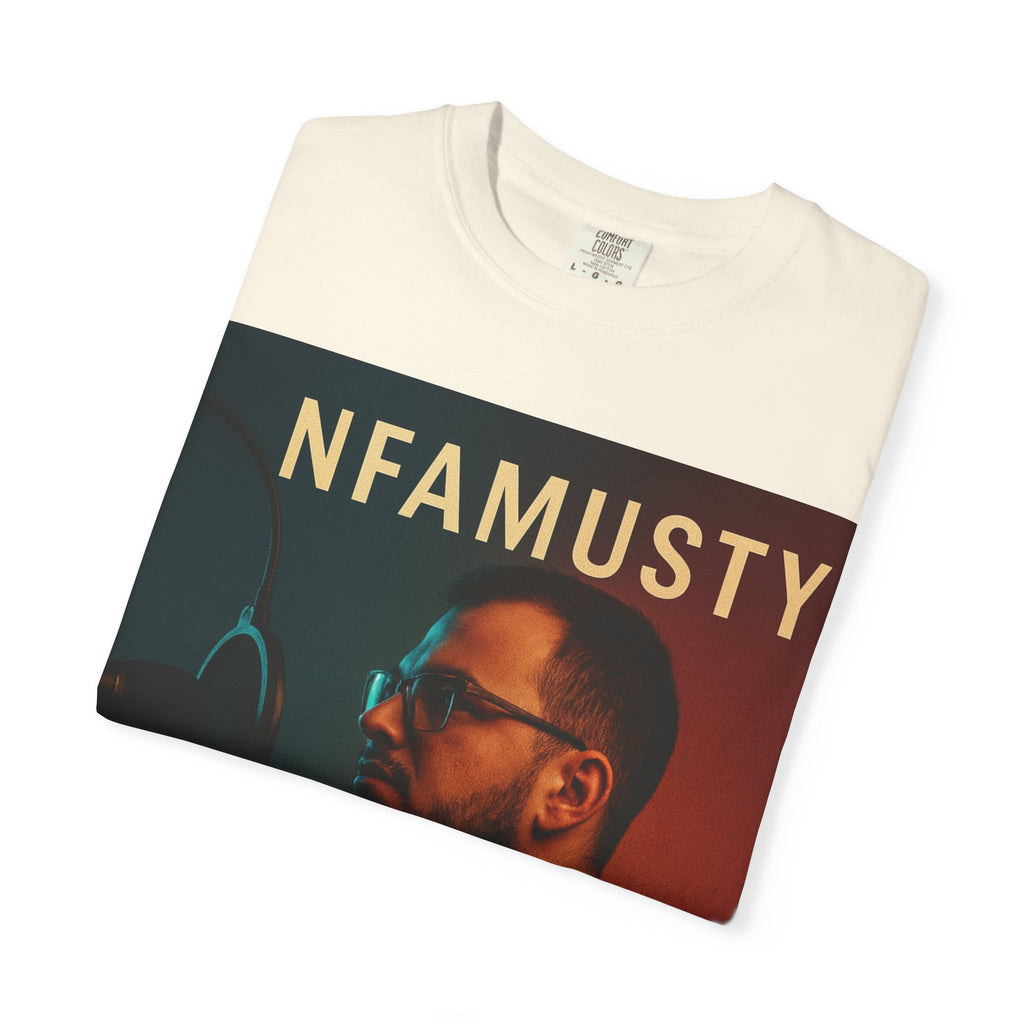 NFAMUSTY Music Artist T-Shirt — Portrait & Crown Graphic Tee
