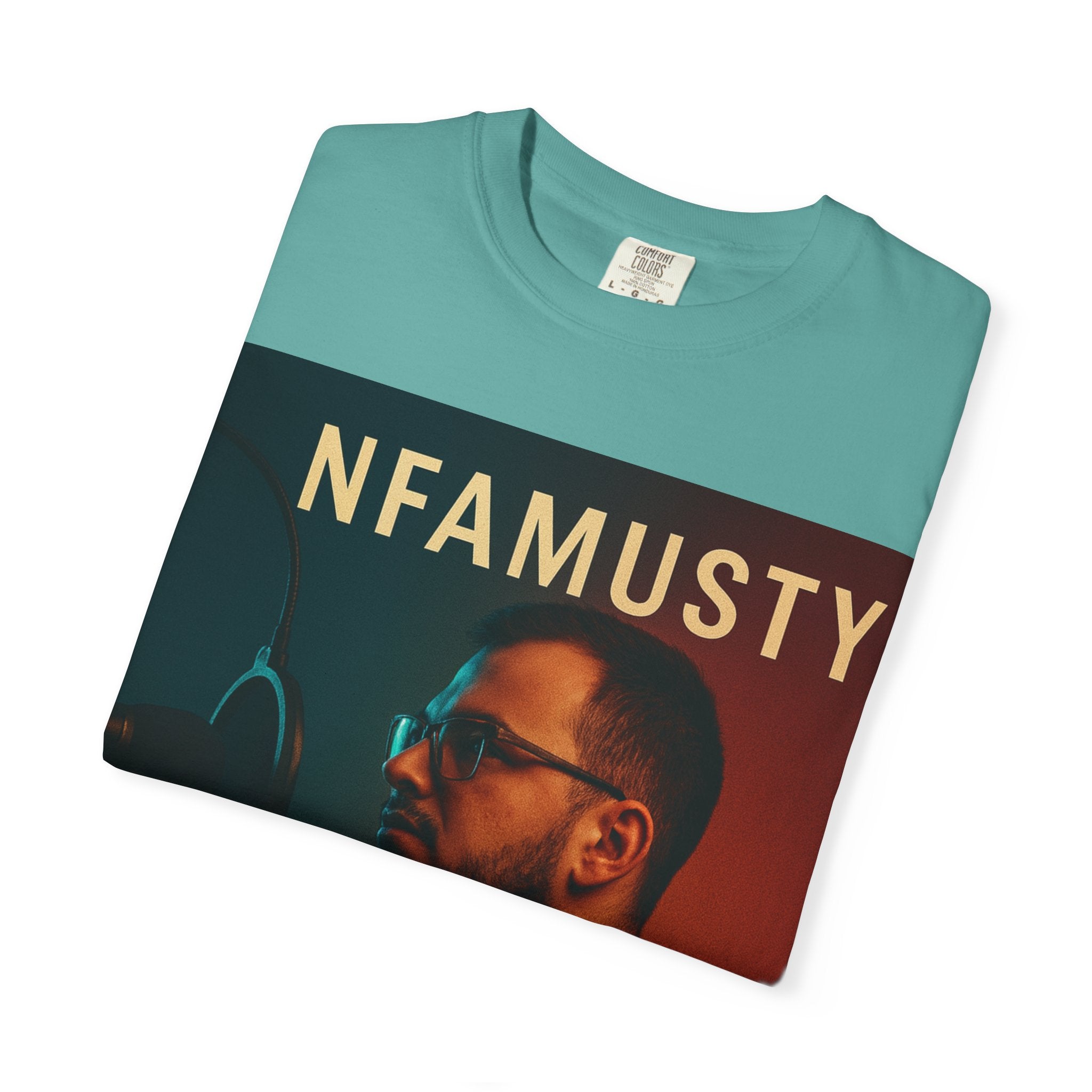 NFAMUSTY Music Artist T-Shirt — Portrait & Crown Graphic Tee
