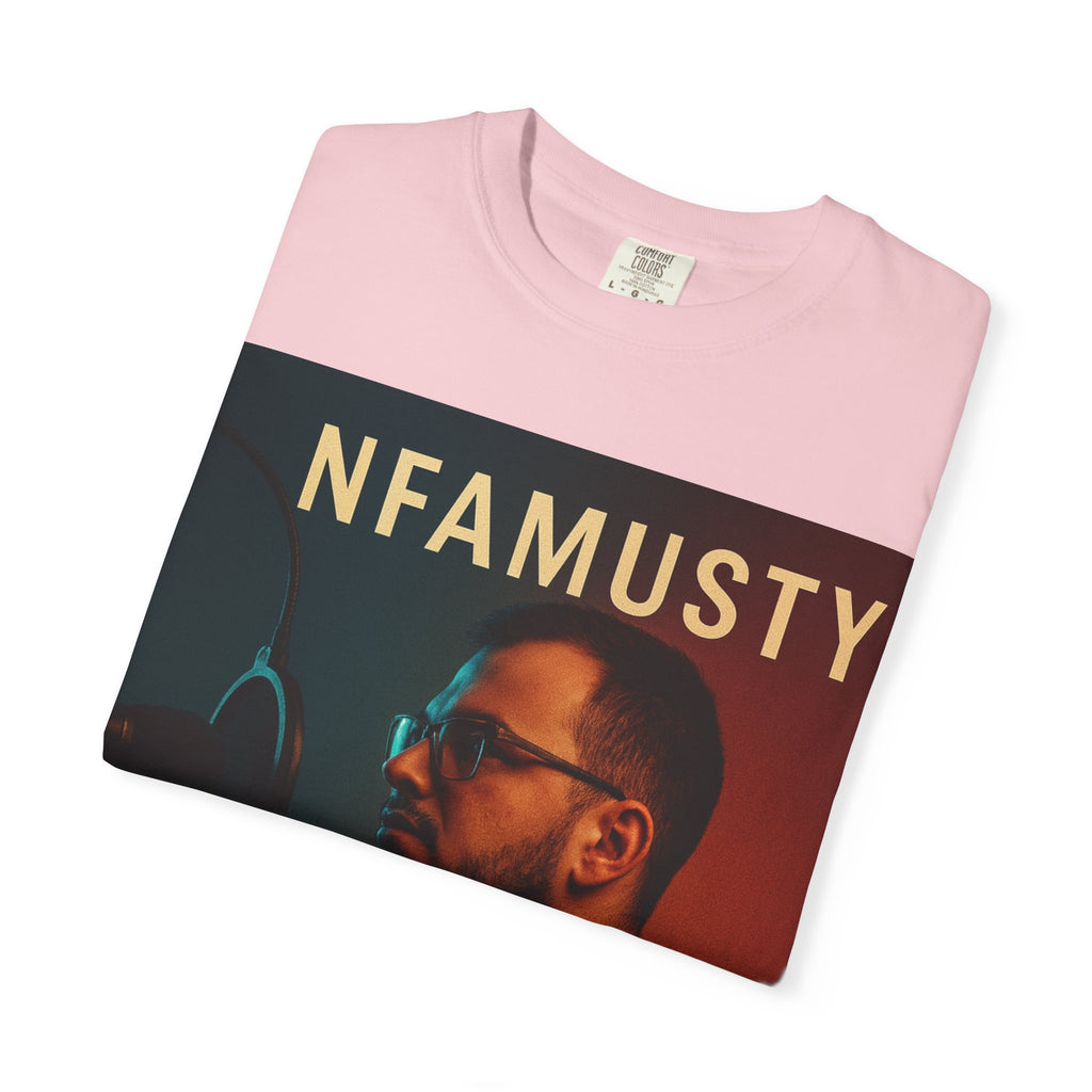 NFAMUSTY Music Artist T-Shirt — Portrait & Crown Graphic Tee